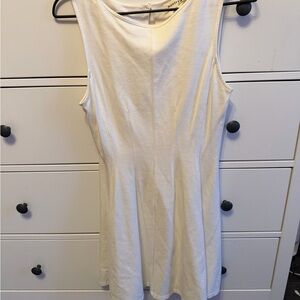 Monteau White Sleeveless Mini Dress